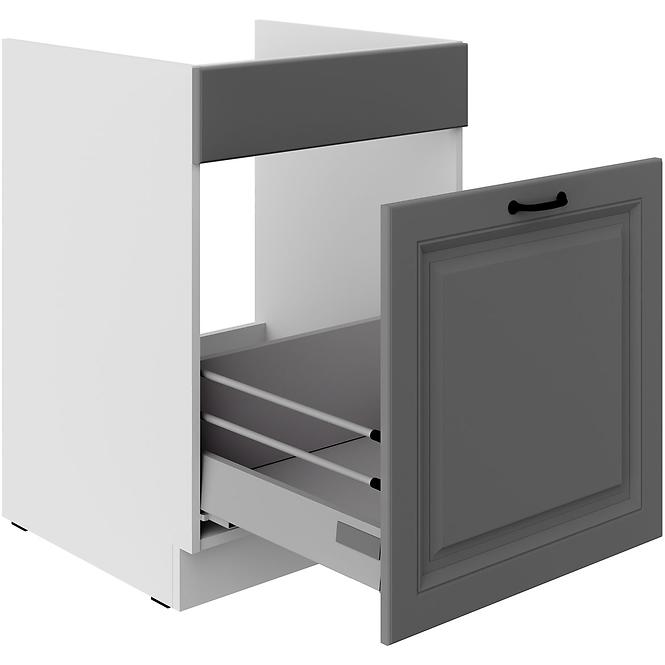 Küchenzeile Stilo Dustgrey/Weiß 60ZL 1S BB
