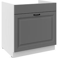 Küchenzeile Stilo Dustgrey/Weiß 80ZL 1S BB