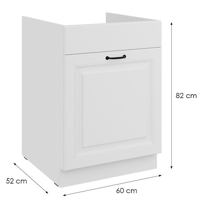 Küchenzeile Stilo Weiß Matt/Weiß 60ZL 1S BB