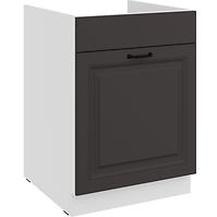 Küchenzeile Stilo Graphit Matt/Weiß 60ZL 1S BB