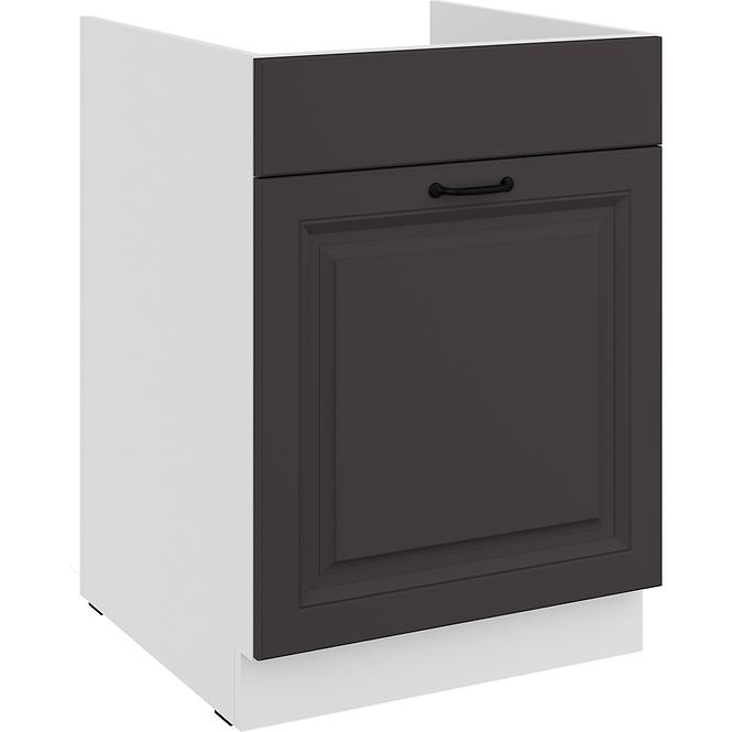 Küchenzeile Stilo Graphit Matt/Weiß 60ZL 1S BB
