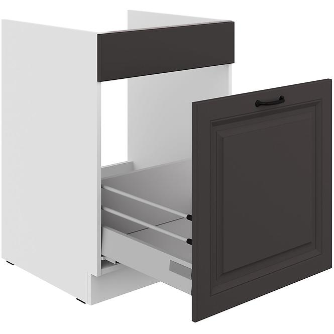Küchenzeile Stilo Graphit Matt/Weiß 60ZL 1S BB