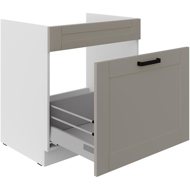 Küchenzeile Luna Claygrey/Weiß 80ZL 1S BB,3