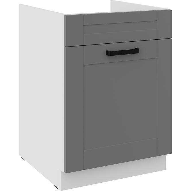 Küchenzeile Luna Dustgrey/Weiß 60ZL 1S BB