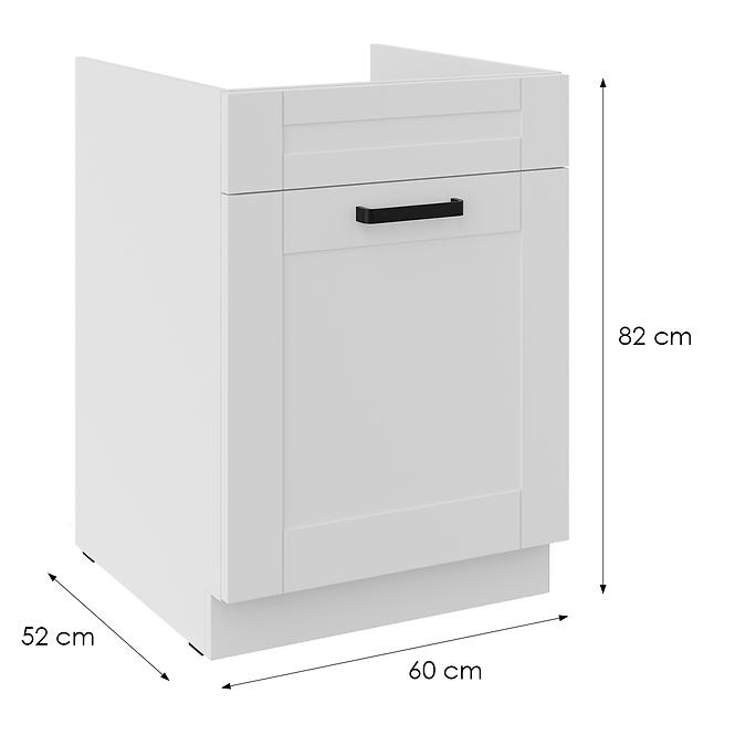 Küchenzeile Luna Weiß Matt/Weiß 60ZL 1S BB