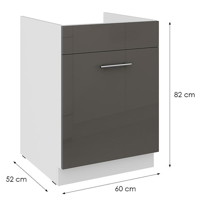 Küchenzeile Lara Grey 60ZL 1S BB,2