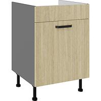 Küchenzeile Scandi Tanne/Antracyt 60ZL 1S BB