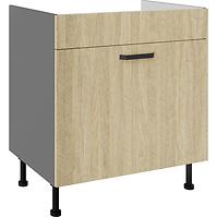 Küchenzeile Scandi Tanne/Antracyt 80ZL 1S BB