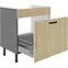 Küchenzeile Scandi Tanne/Antracyt 80ZL 1S BB,3