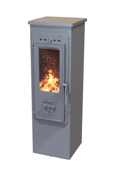 Stahlofenkamin Eva lux 5,3 KW