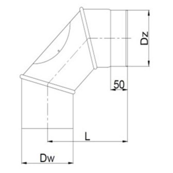 Bogen, Rauchrohr KNSR120/90-BERTR05