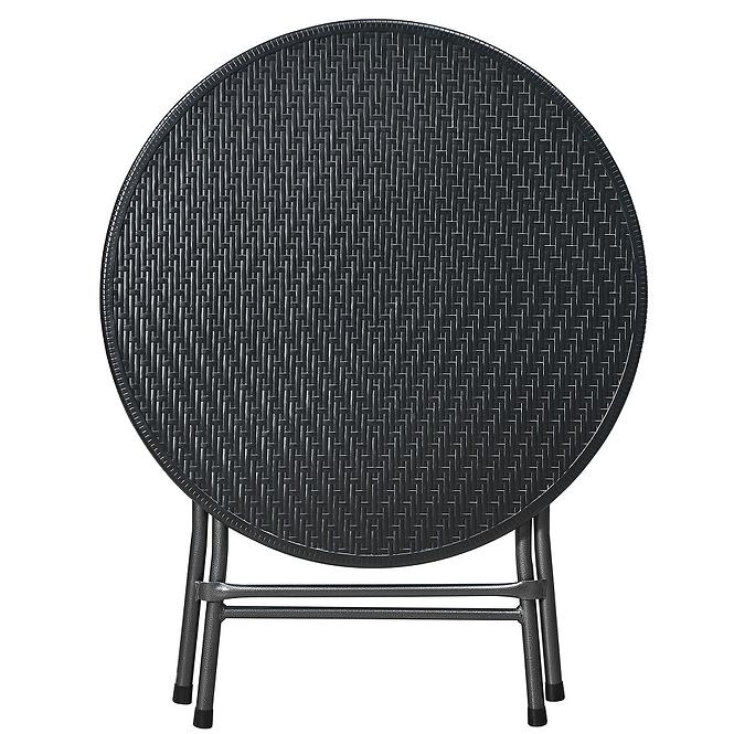 Klapptisch 80 cm schwarz