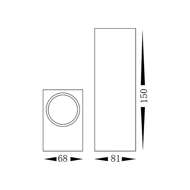 Lampe Boka EKO8333 2XGU10 IP44 K2,2