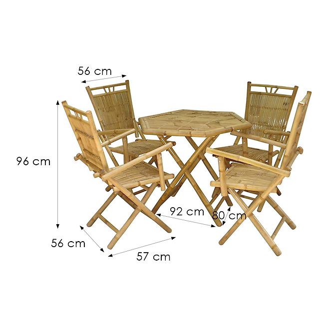 Bambusmöbelset 1+4