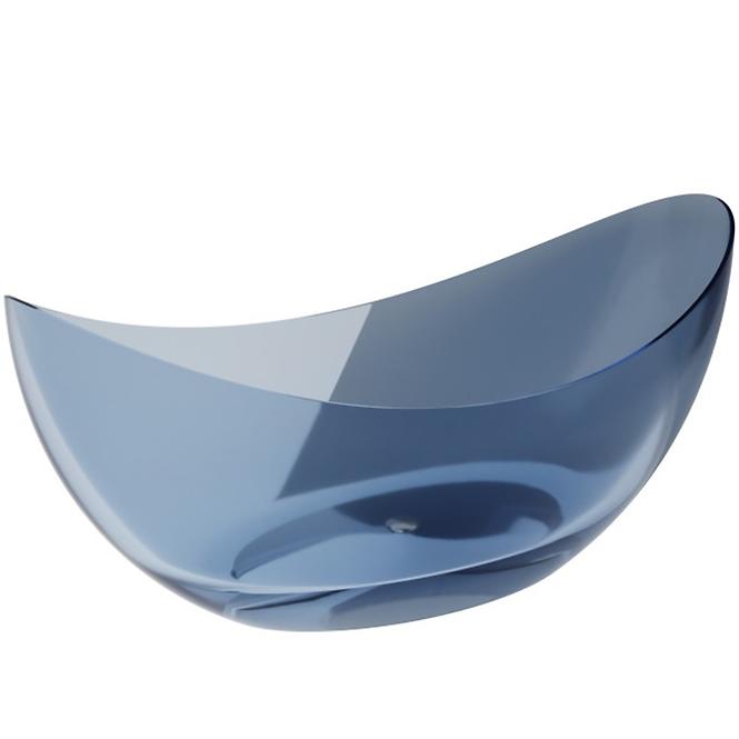 Freistehende Badewanne Axya 180/80 Blue Wave, Siphon mit Click-Clack-Stöpsel, Chrom