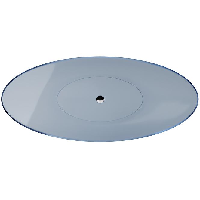 Freistehende Badewanne Axya 180/80 Blue Wave, Siphon mit Click-Clack-Stöpsel, Chrom