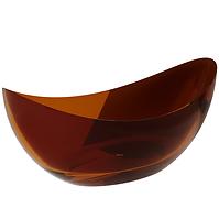 Freistehende Badewanne Axya 180/80 Earth Rust, Siphon mit Click-Clack-Stöpsel, Chrom