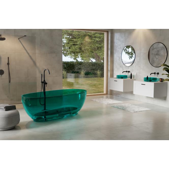 Freistehende Badewanne Mexa 170/78 Ocean Breeze,Siphon mit Click-Clack-Stöpsel, Chrom,8