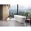 Freistehende Badewanne Moya 160/70, Siphon mit Click-Clack-Stöpsel, Chrom,6