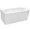 Freistehende Wand-Badewanne Avita A-Line 160L + Siphon mit Click-Clack-Stöpsel, Chrom,2