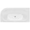 Freistehende Wand-Badewanne Avita A-Line 160L + Siphon mit Click-Clack-Stöpsel, Chrom,3