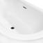 Freistehende Wand-Badewanne Avita A-Line 160L + Siphon mit Click-Clack-Stöpsel, Chrom,4