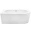 Freistehende Wand-Badewanne Avita A-Line 160L + Siphon mit Click-Clack-Stöpsel, Chrom,5