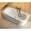 Freistehende Wand-Badewanne Avita A-Line 160L + Siphon mit Click-Clack-Stöpsel, Chrom,7