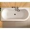 Freistehende Wand-Badewanne Avita A-Line 160L + Siphon mit Click-Clack-Stöpsel, Chrom,8