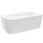 Freistehende Wand-Badewanne Avita A-Line 160P + Siphon mit Click-Clack-Stöpsel, Gold