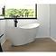 Freistehende Badewanne Viya 170/72 + Siphon mit Click-Clack-Stöpsel, Chrom,5