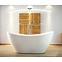 Freistehende Badewanne Viya 170/72 + Siphon mit Click-Clack-Stöpsel, Chrom,6