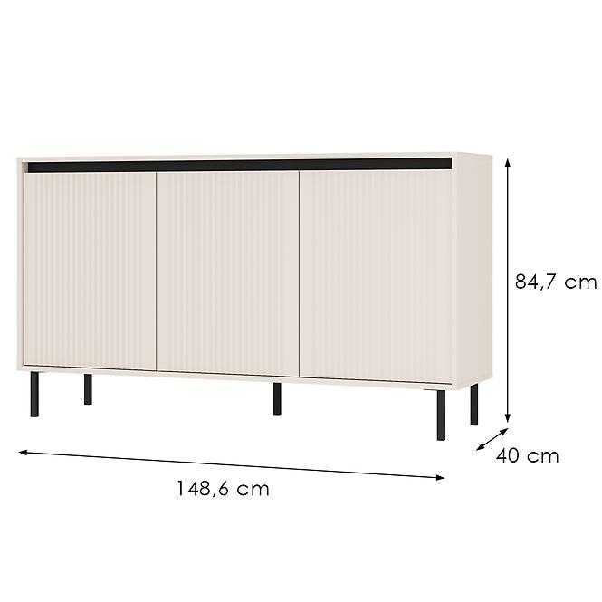 36LW+SYS OSAKA 813 KOMODA 3F BEŻ PIASKOWY