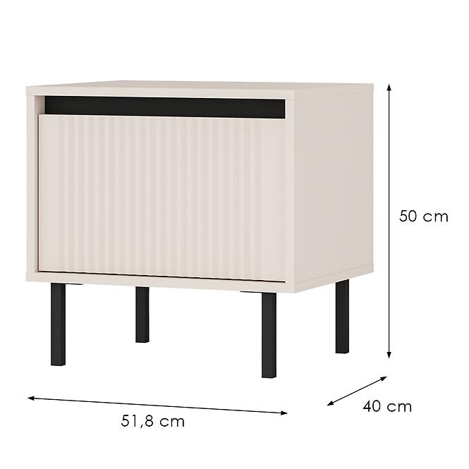 36LW+SYS OSAKA 801 STOLIK NOCNY 1S BEŻ PIASKOWY