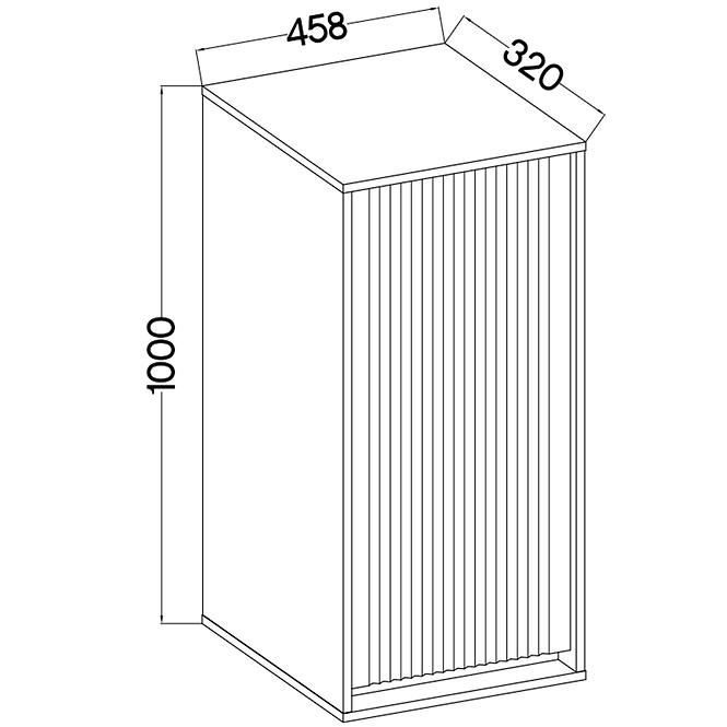 36LW+SYS OSAKA 501 SZAFKA WISZĄCA 1F DĄB EVOKE