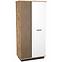 Kleiderschrank 2D Santi 6 Wotan Eiche/Schwarz/Weiß,3