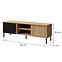 TV-Schrank Mia 6 alte Eiche/schwarz,2