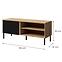 TV-Schrank Mia 7 alte Eiche/schwarz,2