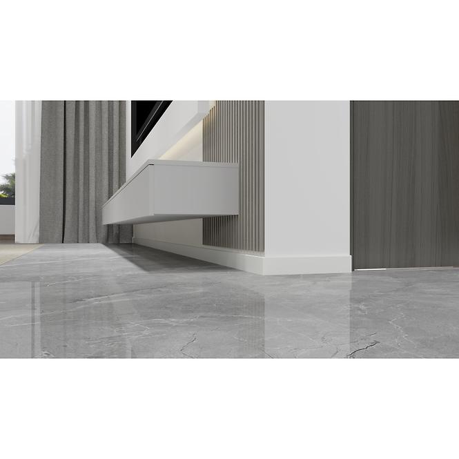 Sockelleiste MDF Classic 60 weiße halbmatt 2,2m,2