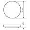 45KO STROPNI SVITIDLO LATUR LED 16W 66330 BLACK PL1,8