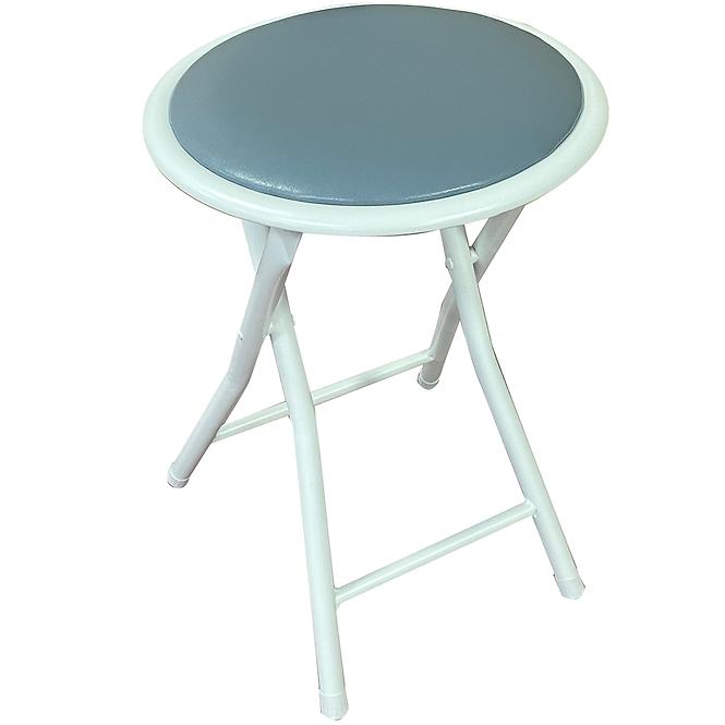 Klapphocker dr-9-702 Mateo 10891 grau/weiß