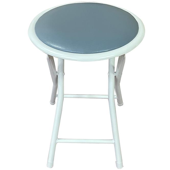Klapphocker dr-9-702 Mateo 10891 grau/weiß,2