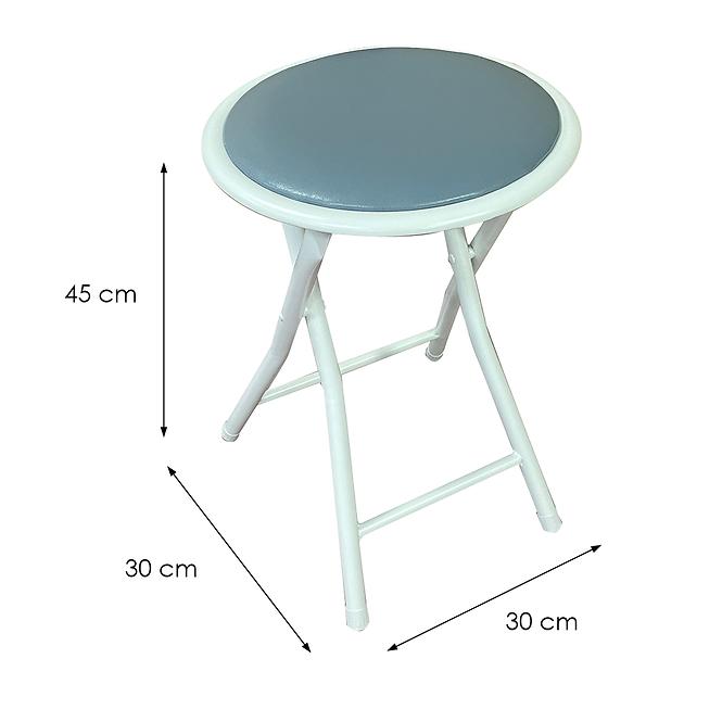 Klapphocker dr-9-702 Mateo 10891 grau/weiß,3