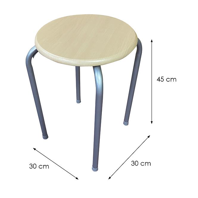 Hocker dr-n-657 Axel grau /fu23-04a,2