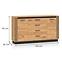 Kommode Urso 06 eiche craft gold/schwarz,3