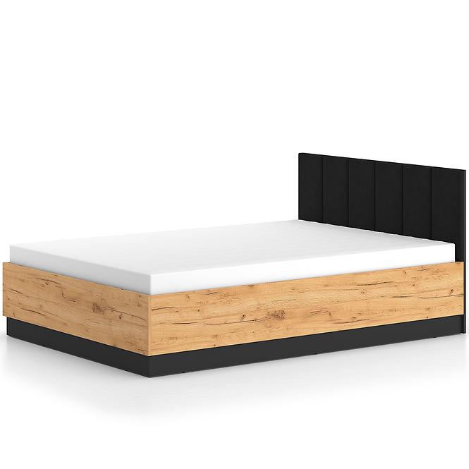 Bett Urso 1302 eiche craft gold/schwarz