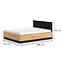 Bett Urso 1402 eiche craft gold/schwarz,2