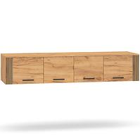 Schrankaufsatz Urso 10 4D eiche craft gold/schwarz