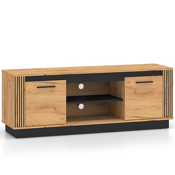Tv Tisch Urso 08 eiche craft gold/schwarz