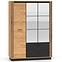 Schrank Urso 02 eiche craft gold/schwarz